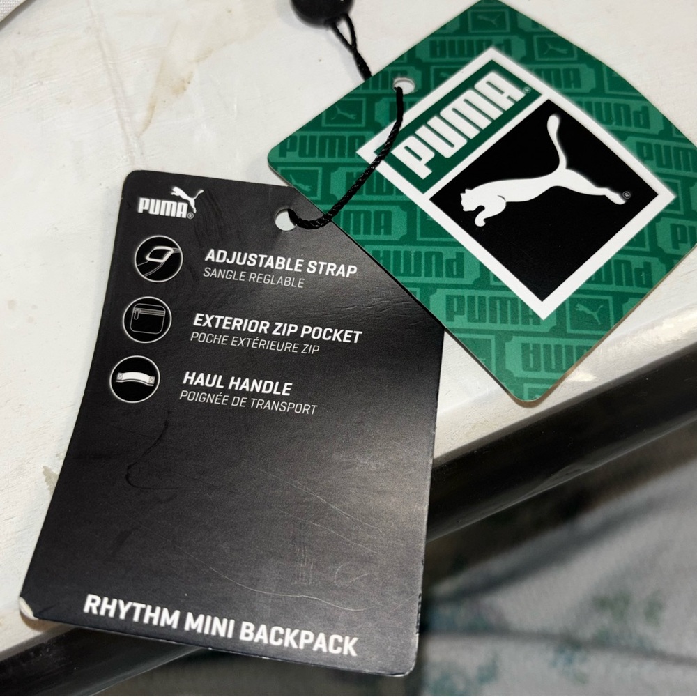 Puma Rythym Mini White Backpack with Iridescent Logo - Picture 11 of 12
